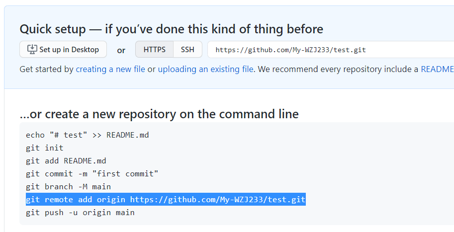 git remote add origin