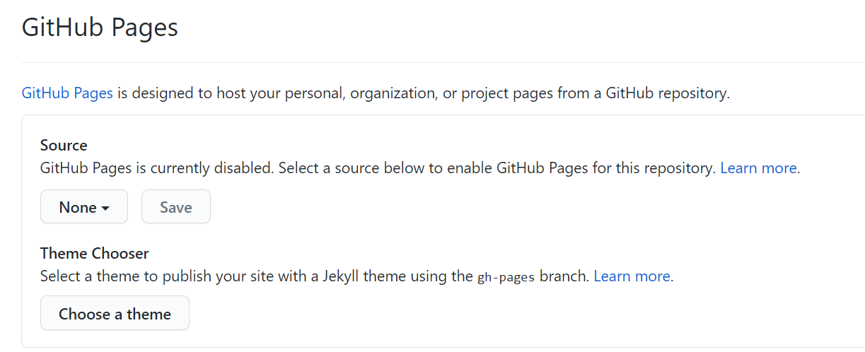 找到Github Pages